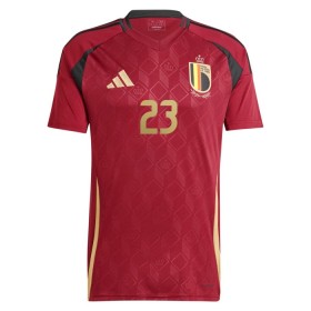 Jalkapallo Peliasut Belgia Batshuayi 23 Koti Pelipaita Euro 2024 Lyhythihainen
